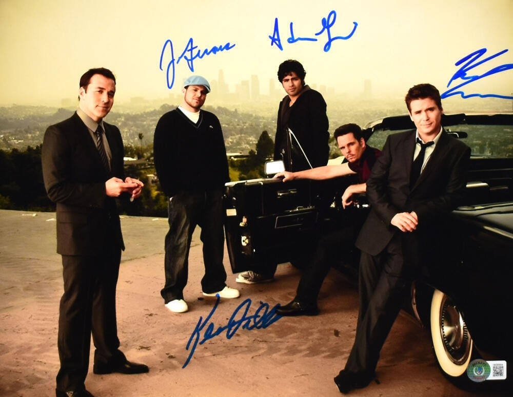 Entourage Autographed 11x14 Photo by Cast with Beckett Authentication: Entourage Autographed 11x14 Photo by Cast with Beckett Authentication This stunning 11x14 photograph from the iconic movie 'Entourage' features autographs from the main cast, including Adrian Grenier,