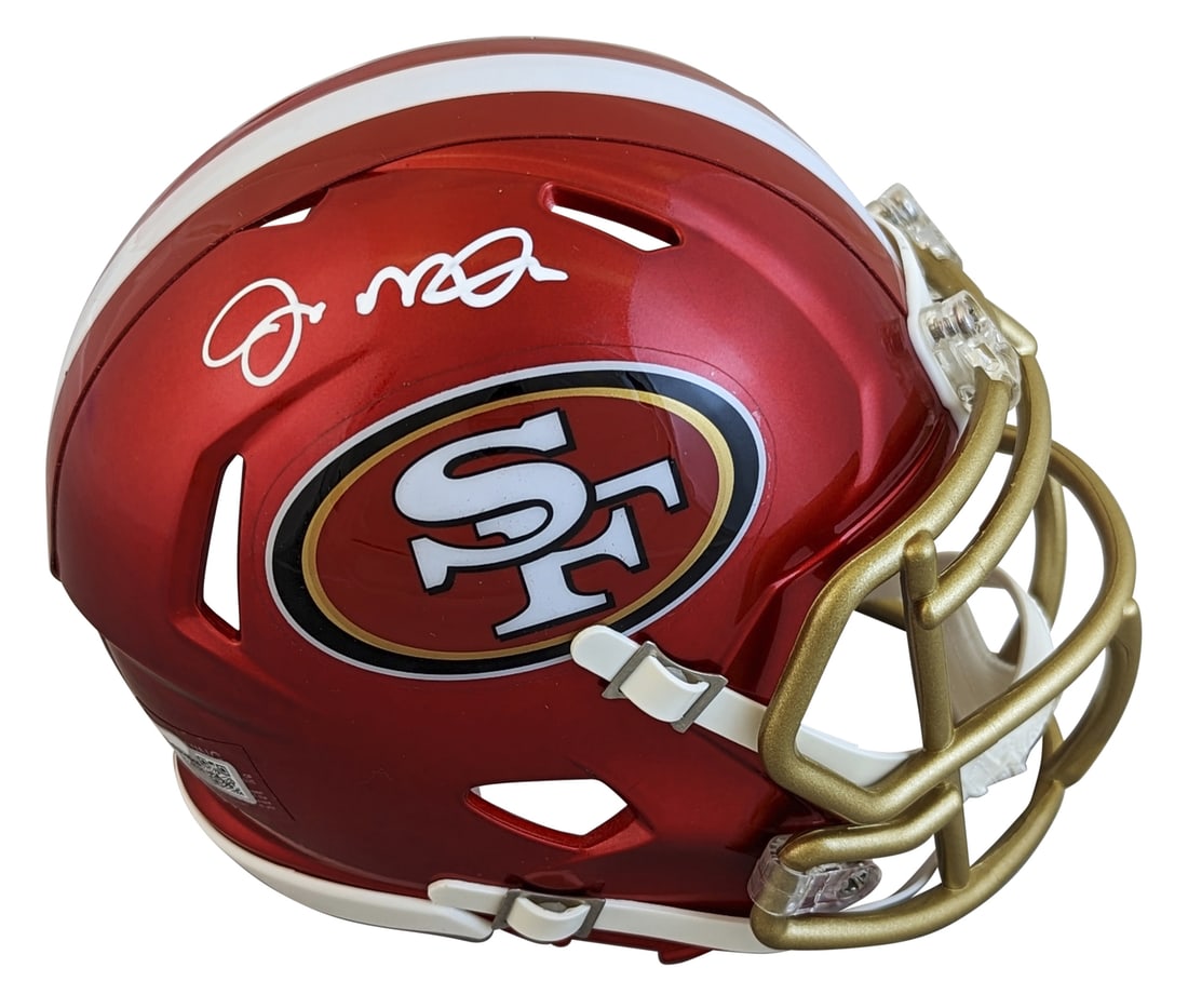 Joe Montana Signed San Francisco 49ers Flash Speed Mini Helmet Fanatics Authenticated (1 of 2)