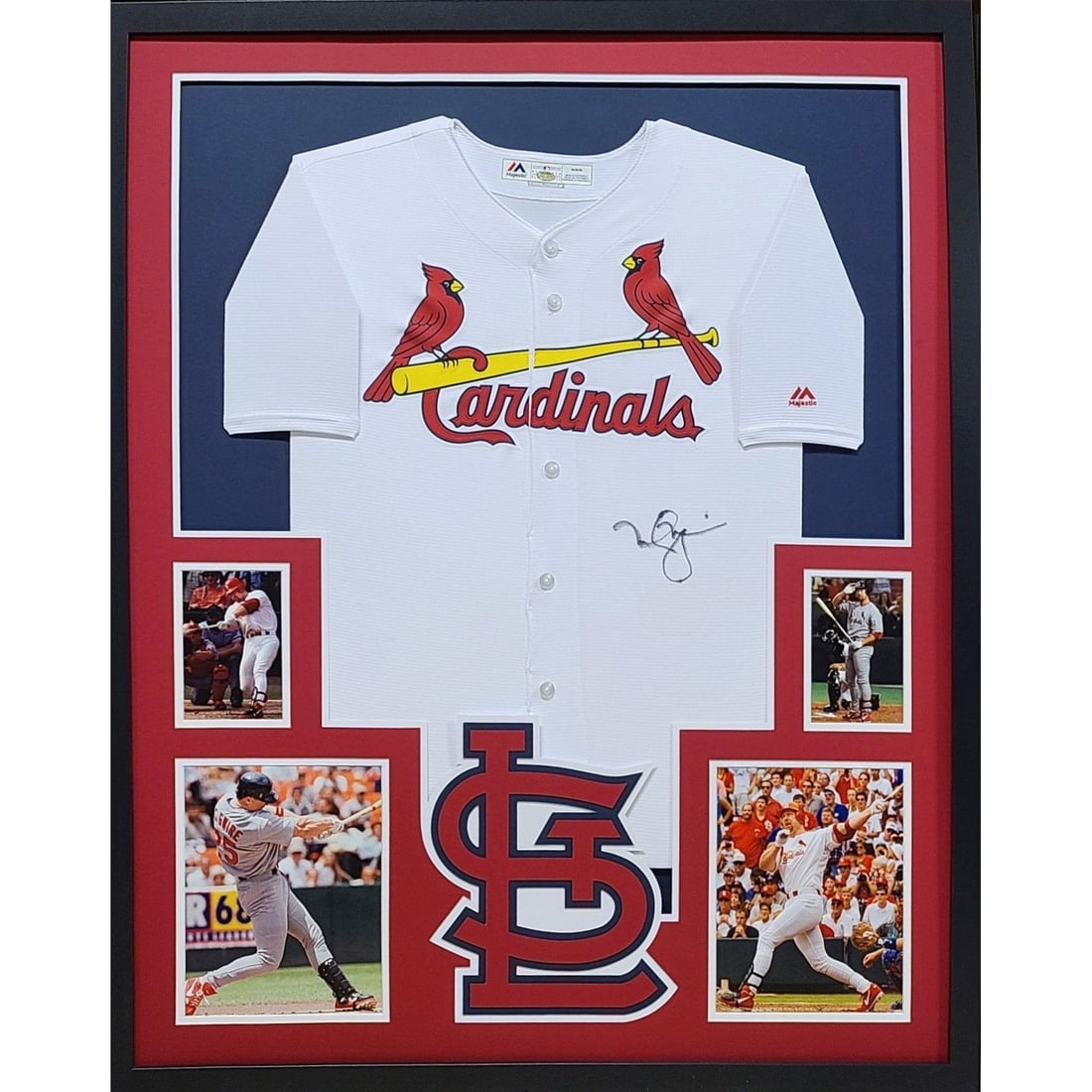 Framed St. Louis Cardinals Jersey Signed by Mark McGwire with Schwartz COA: Framed St. Louis Cardinals Jersey Signed by Mark McGwire with Schwartz COA This is a framed St. Louis Cardinals jersey autographed by Mark McGwire. The jersey has been authenticated by Schwartz and fe