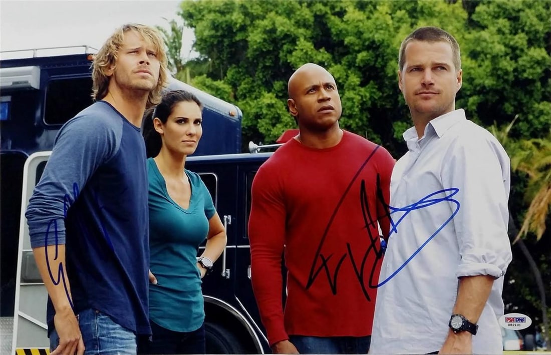 NCIS Los Angeles 11x17 Original Photo Signed by LL Cool J and Eric Christian Olsen: NCIS Los Angeles 11x17 Original Photo Signed by LL Cool J and Eric Christian Olsen This is an original 11x17 photograph from NCIS: Los Angeles, signed by LL Cool J and Eric Christian Olsen. The item c