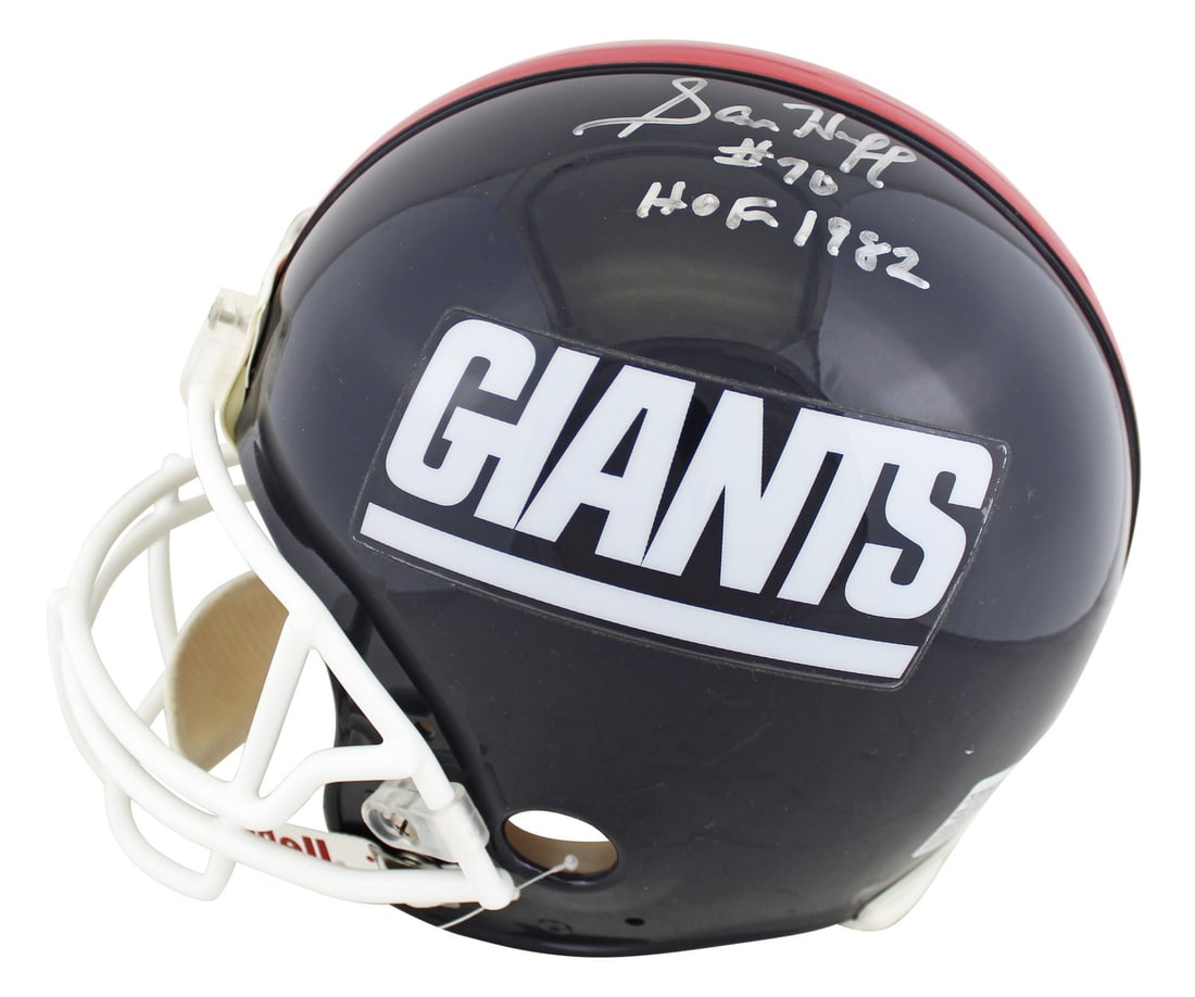 Sam Huff Signed Giants Proline Helmet HOF 1982 PSA Authenticated (1 of 9)