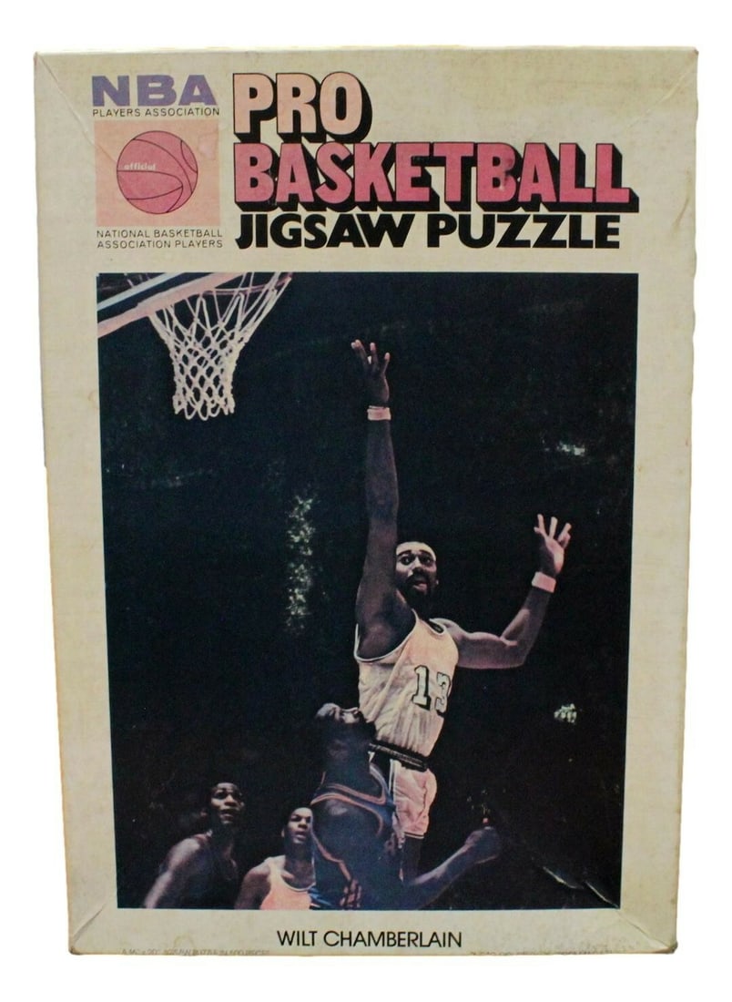 Vintage 1971 Wilt Chamberlain NBA Basketball Puzzle for Ages 8-11 (1 of 4)