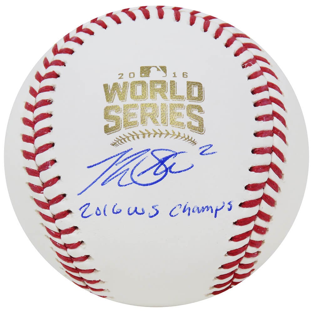 Tommy La Stella Signed 2016 World Series Baseball with WS Champs Inscription (1 of 1)