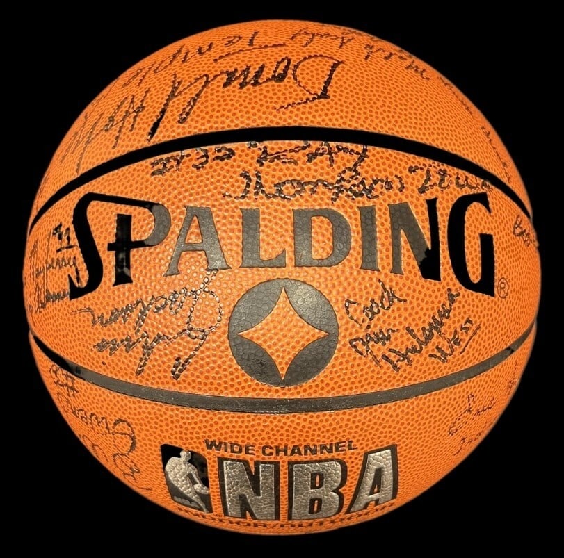 1988 McDonald's All-American Team Signed Basketball with JSA COA (1 of 6)