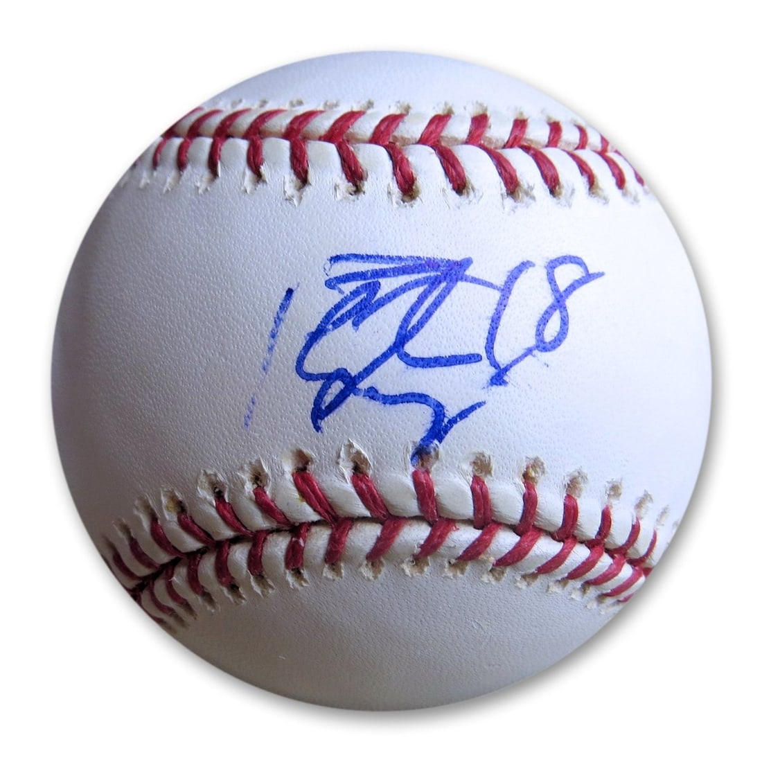 Peyton Manning Autographed MLB Baseball with Global Authentics Authentication (1 of 3)