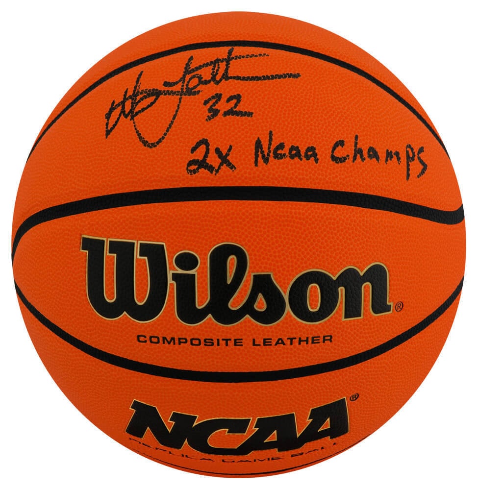 Christian Laettner Signed Wilson NCAA Basketball with 2x Champs Inscription: Christian Laettner Signed Wilson NCAA Basketball with 2x Champs Inscription This is a Christian Laettner signed Wilson NCAA Game Replica basketball featuring the inscription '2x NCAA Champs'. The ball