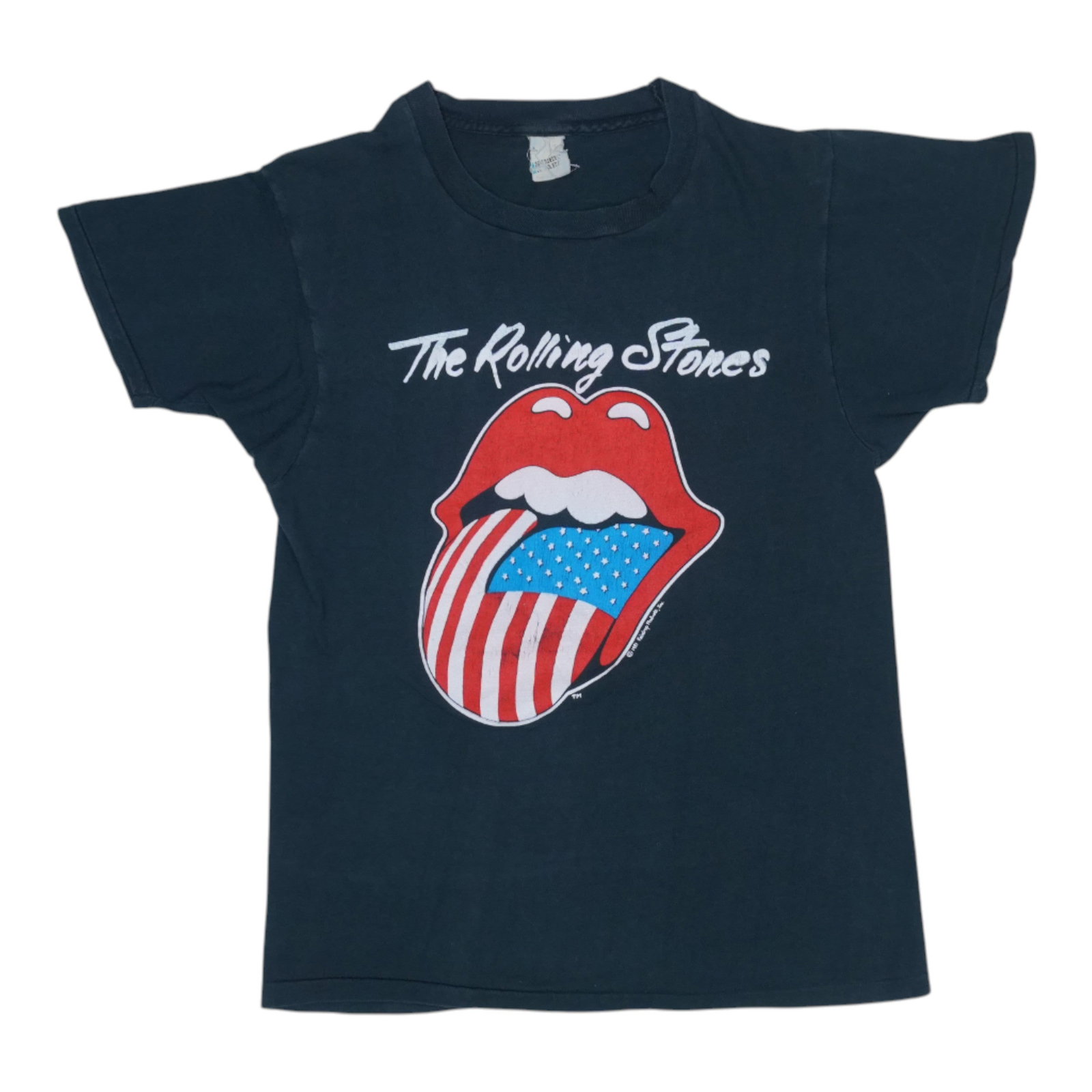 Vintage 1981 Rolling Stones Tour Black Cotton Concert Tee (1 of 6)