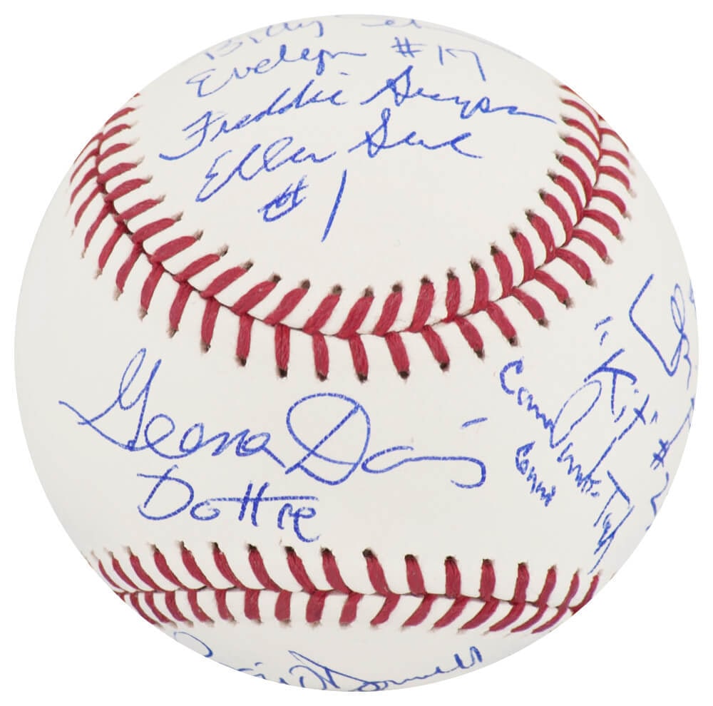 A League Of Their Own Team Signed Baseball 11 Signatures COA (1 of 2)