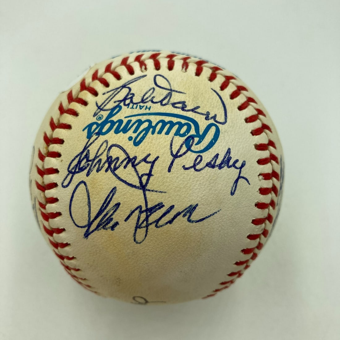 Ted Williams Multi Signed Red Sox Baseball with JSA Authentication - 5