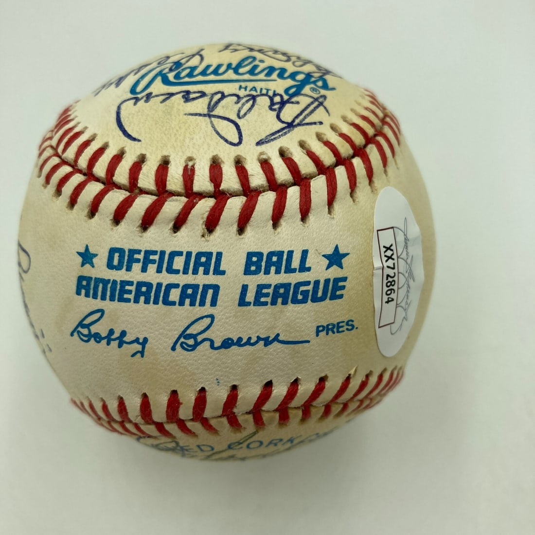 Ted Williams Multi Signed Red Sox Baseball with JSA Authentication - 7