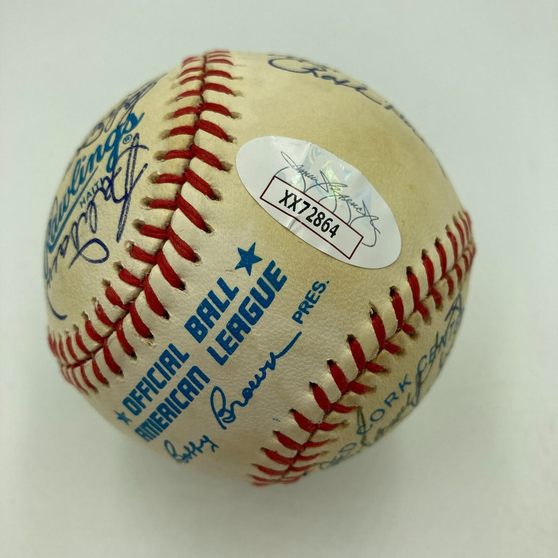 Ted Williams Multi Signed Red Sox Baseball with JSA Authentication - 8