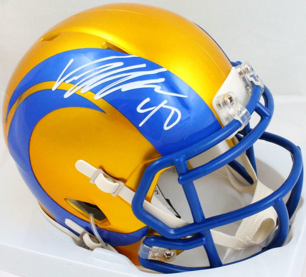 Von Miller Signed Los Angeles Rams Mini Helmet Beckett Authenticated (1 of 8)