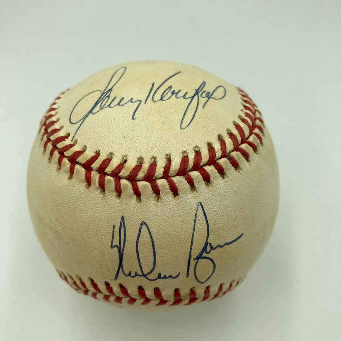 Sandy Koufax Nolan Ryan Bob Feller Signed Baseball JSA COA (1 of 5)