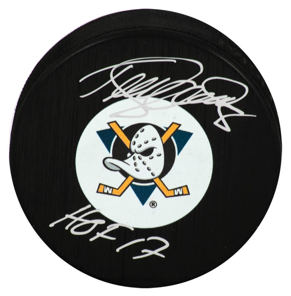 Teemu Selanne Signed Anaheim Ducks Puck HOF 17 COA: Teemu Selanne Signed Anaheim Ducks Puck HOF 17 COA Teemu Selanne Signed Anaheim Ducks Puck HOF 17 COA This collectible hockey puck features the signature of Teemu Selanne, the legendary player for the