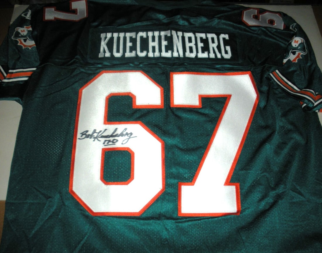 Bob Kuechenberg Miami Dolphins Signed Jersey with BAS COA (1 of 3)