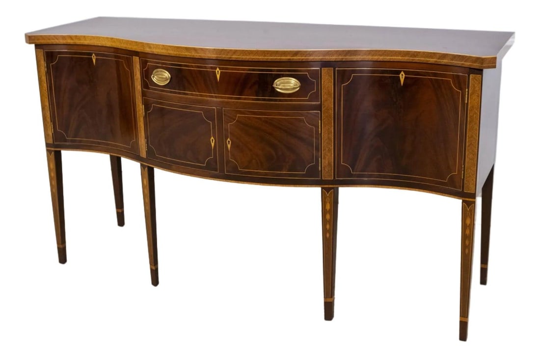 Beautifully Restored Federal Inlaid Mahogany Sideboard 72 x 24 x 39.5 (1 of 10)