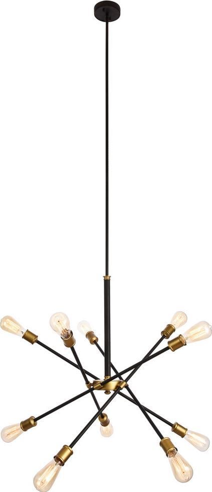Axel Brass Pendant Light 10-Bulb Adjustable Modern Fixture: Axel Brass Pendant Light 10-Bulb Adjustable Modern Fixture Illuminate your space with the Axel Pendant Light, a stunning modern fixture that combines style and functionality. This adjustable height pe