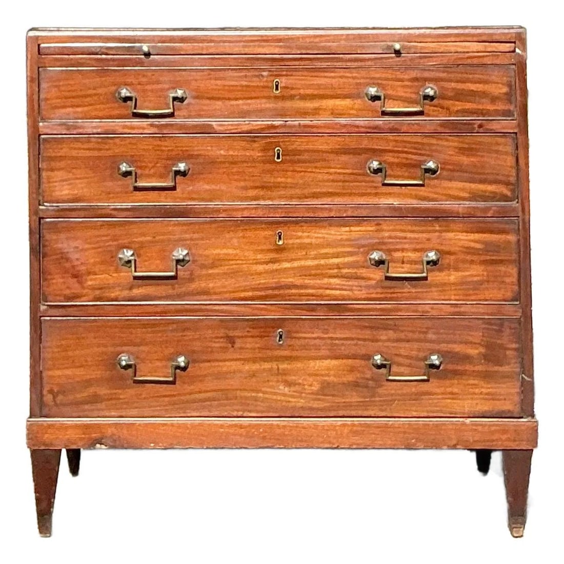 Vintage Regency Mahogany Chest of Drawers with Brass Hardware (1 of 10)
