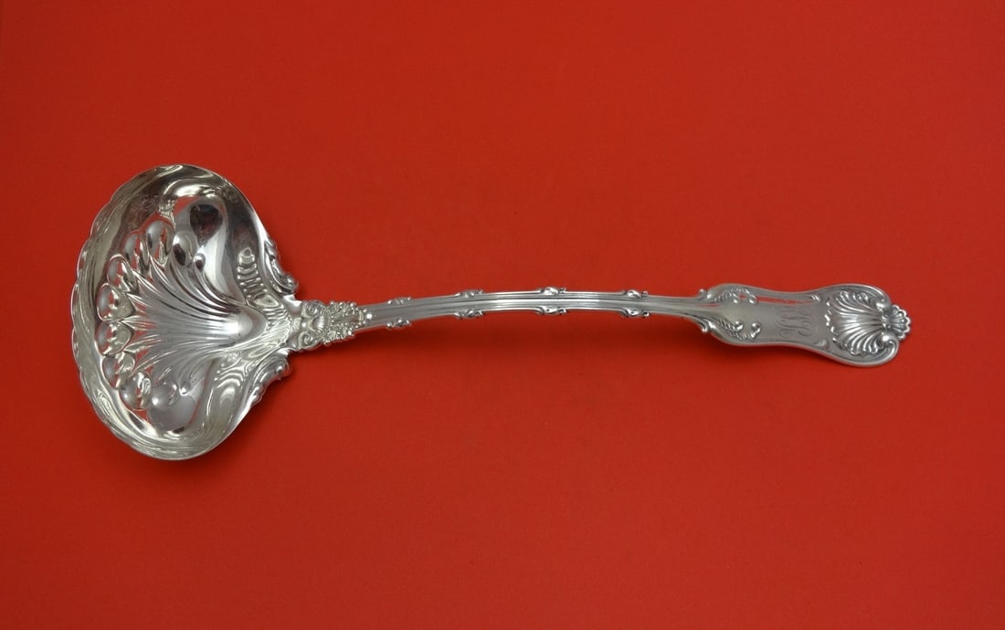 Whiting Imperial Queen Sterling Silver Soup Ladle 12.5 inches Monogrammed (1 of 1)