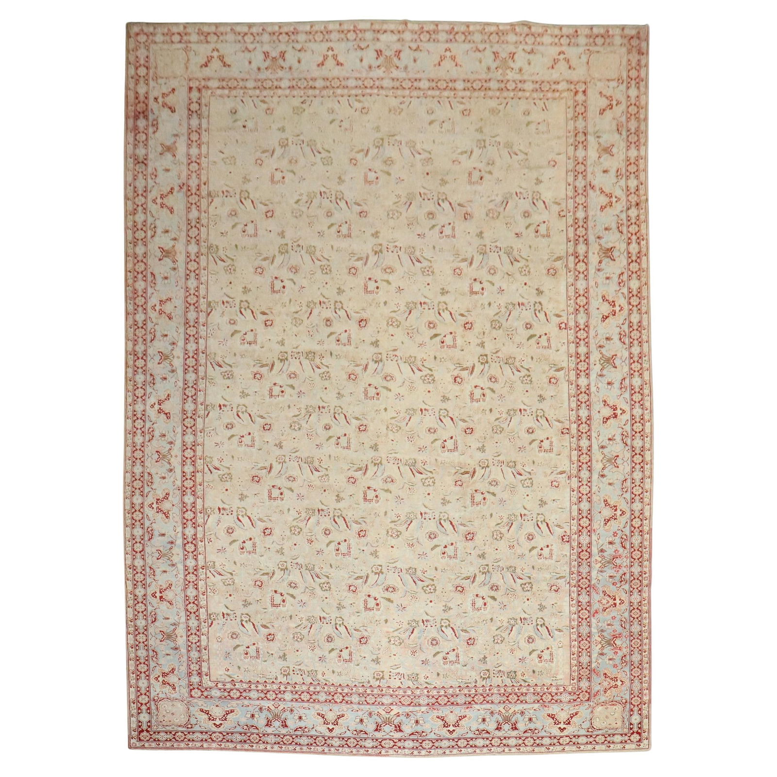 Antique Persian Kashan Carpet 130 x 201 Hand-Woven Wool 1920s (1 of 12)