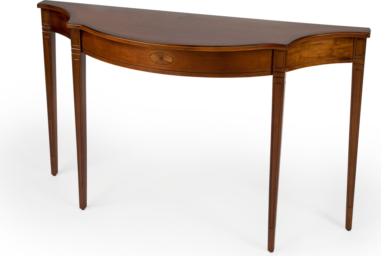 Butler Regency Style Pembroke Console Table Olive Ash Brown (1 of 9)