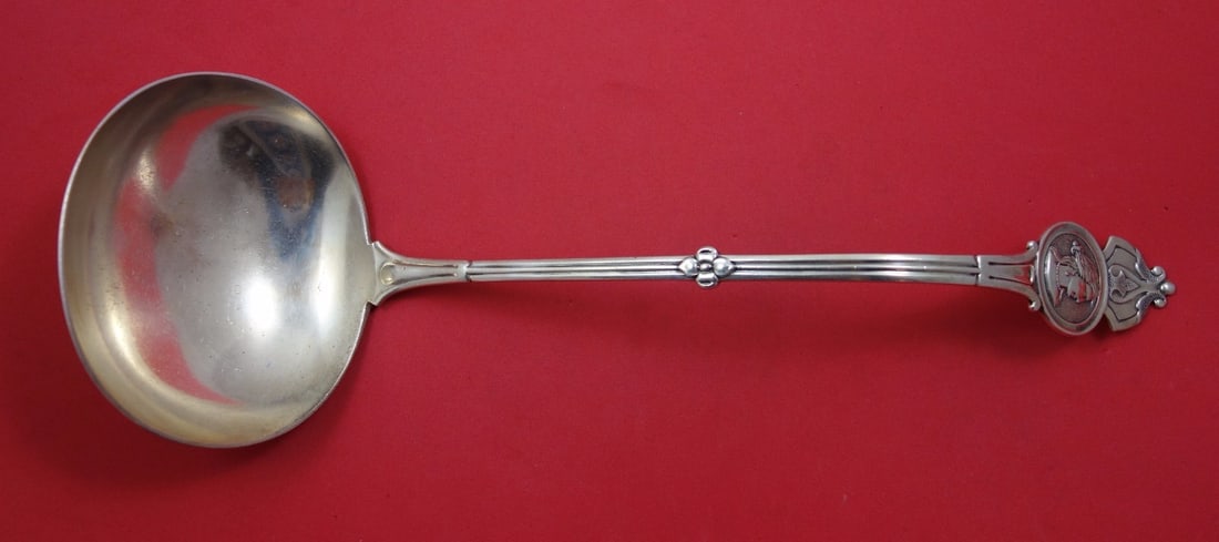 Koehler & Ritter Medallion Sterling Silver Oyster Ladle 12.5" Monogrammed (1 of 1)