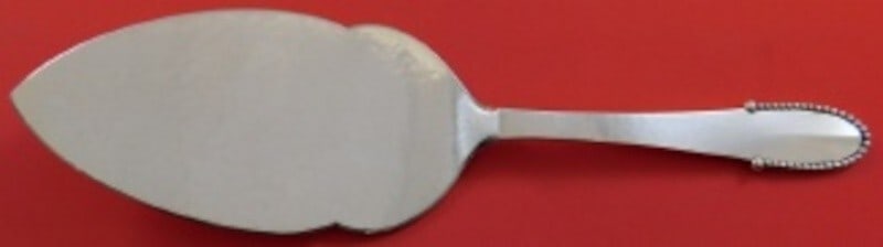 Georg Jensen Beaded Sterling Silver Pie Server 8 7/8 Inches (1 of 2)