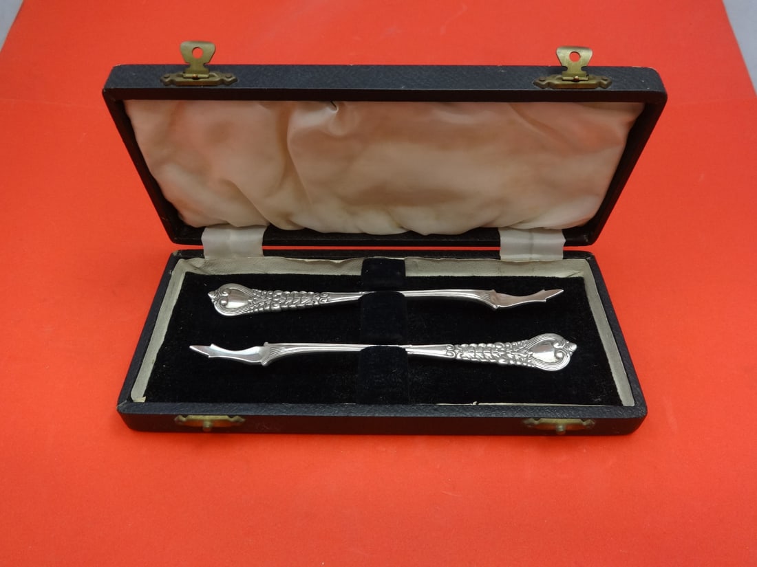 Tiffany & Co. Florentine Sterling Silver Nut Pick Set of 2 5 3/4" (1 of 1)