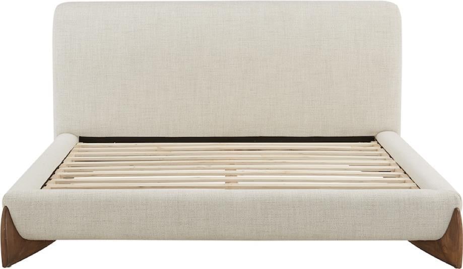 Alder Tweed Crosby King Bed in Brushed Cypress Finish (1 of 4)