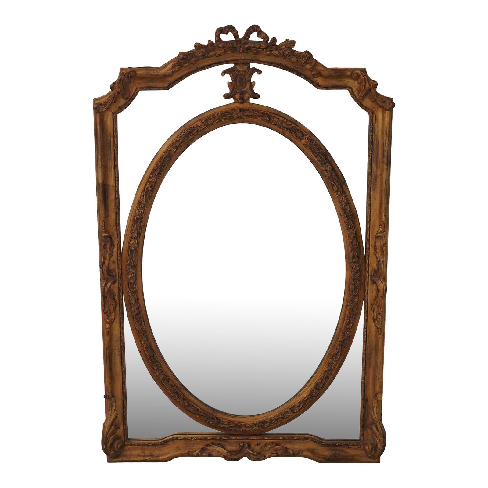 Elegant French Louis XV Style Gold Decorative Mirror 32x50 (1 of 10)