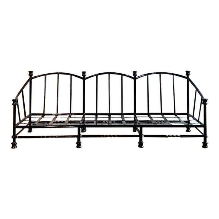 Vintage Black Cast Aluminum Arched Sofa by Show Pony (1 of 8)