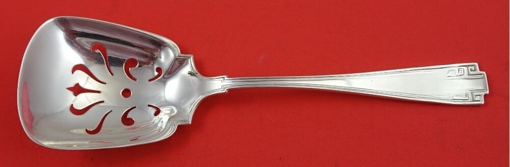 Gorham Etruscan Sterling Silver Pierced Ice Spoon 7 1/8" (1 of 2)