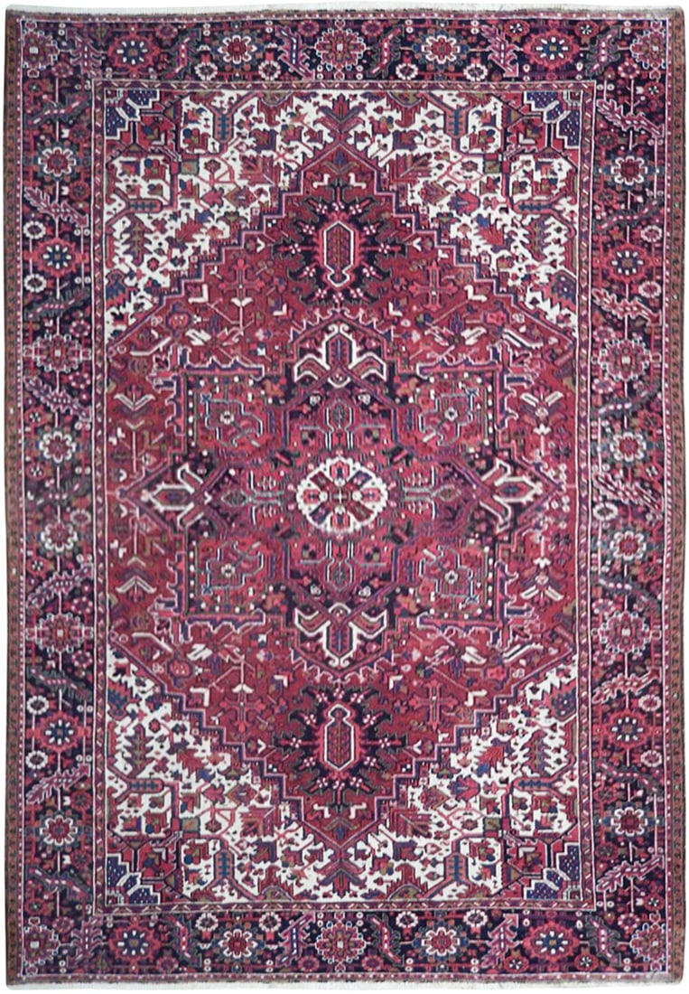Handcrafted Semi-Antique Persian HERIZ Rug 8'5 x 11'10 (1 of 6)