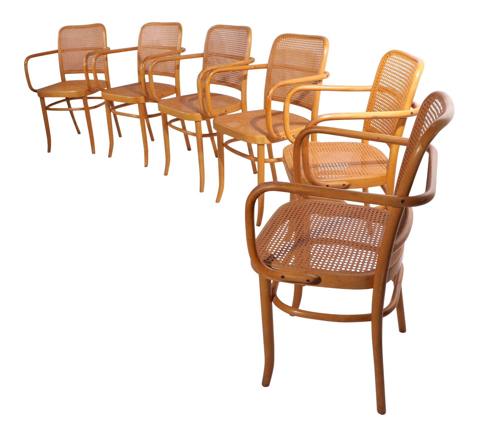 Josef Hoffman Bentwood Armchair Set of 6 by Stendig (1 of 9)