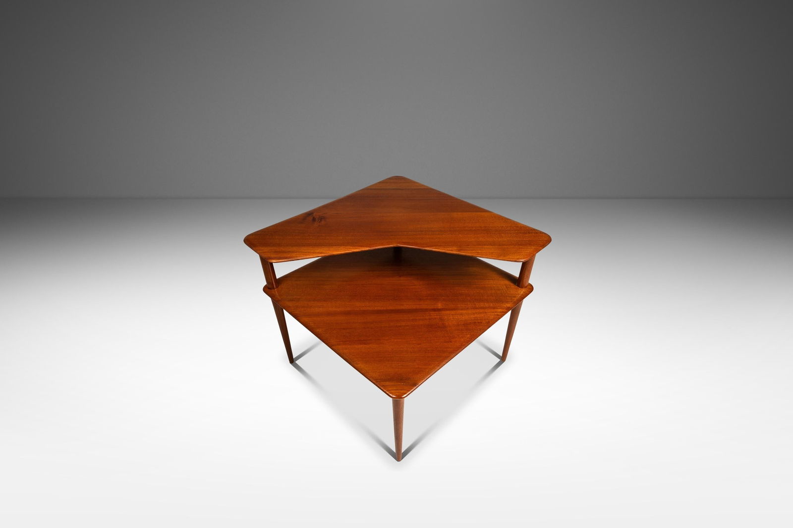 Danish Mid-Century Modern 'Minerva' Two-Tiered Teak Table by Hvidt & Molgaard 1960s (1 of 10)