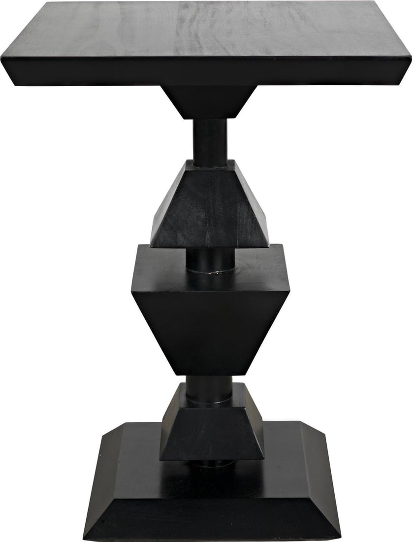 Regency Style Mahogany Side Table Hand-Rubbed Black Finish: Regency Style Mahogany Side Table Hand-Rubbed Black Finish Experience timeless elegance with this Traditional Mahogany Table, a stunning piece that embodies Regency style. This side table features a h