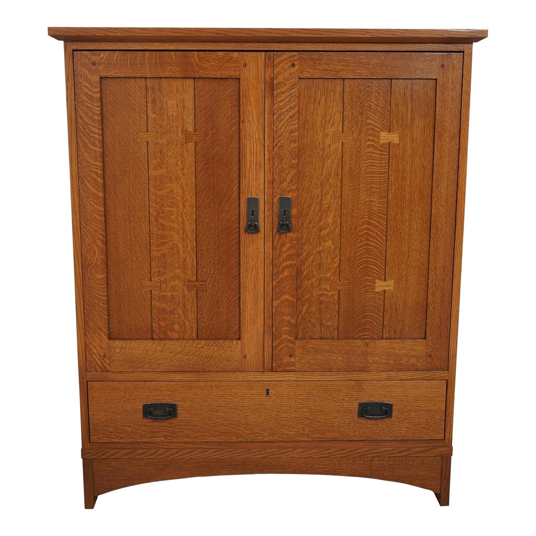 Stickley Mission Oak Arts & Crafts TV Cabinet Solid Oak C.1998 (1 of 10)