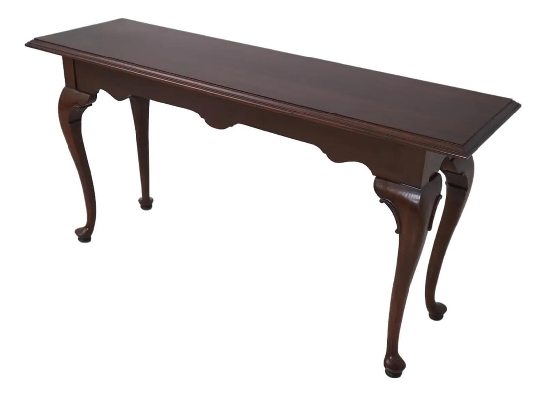 Ethan Allen Georgian Court Cherry Sofa Table Queen Anne Style (1 of 10)