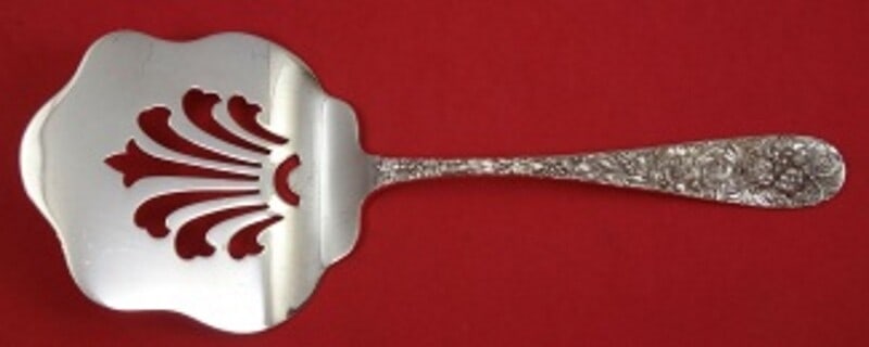 Stieff Rose Sterling Silver Waffle Server 9.25 Inch Heirloom (1 of 2)