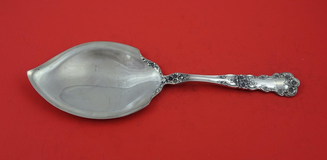 Rare Gorham Buttercup Sterling Silver Ice Cream Server 10 Inch: Rare Gorham Buttercup Sterling Silver Ice Cream Server 10 Inch Discover the elegance of the Buttercup pattern by Gorham with this rare sterling silver ice cream server, measuring 10 inches. Crafted be