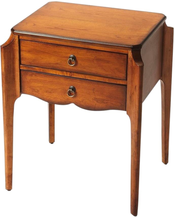 Butler Specialty Olive Ash Burl Rectangular Side Table (1 of 1)