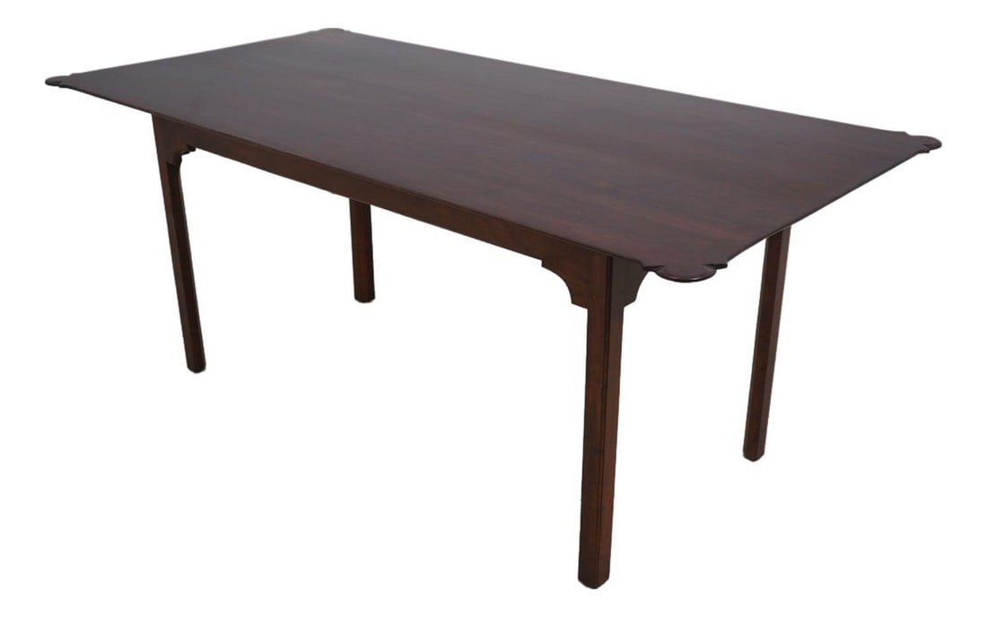 Dr Dimes Cherry Wood Country Style Dining Table with Leaves (1 of 10)