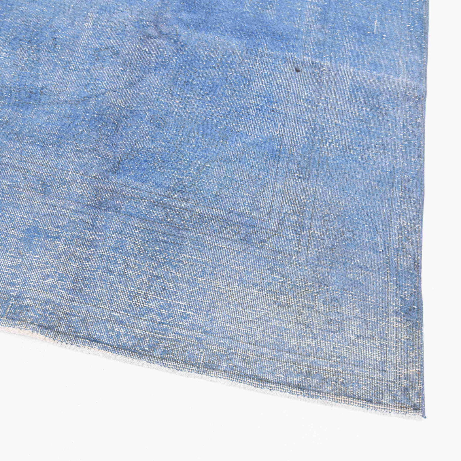 Handmade Vintage Carpet Wool on Cotton 93.3 x 132.3 Inches (1 of 7)