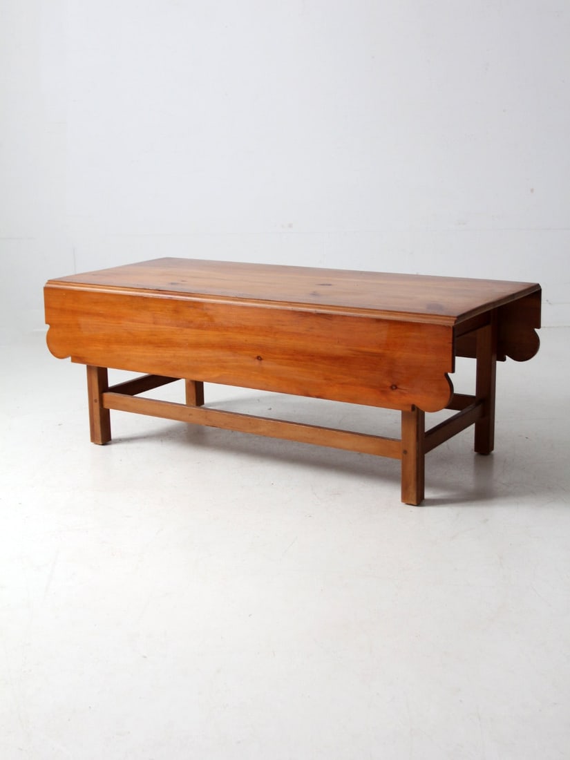 Ethan Allen Vintage Pine Drop Leaf Coffee Table Classic Style (1 of 15)