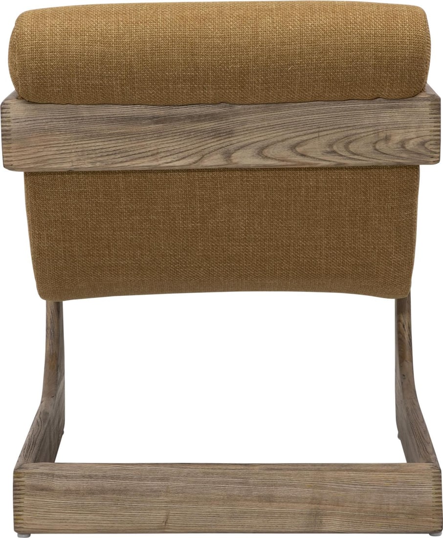 Stylish Mustard Accent Chair Ash Wood Frame (1 of 8)