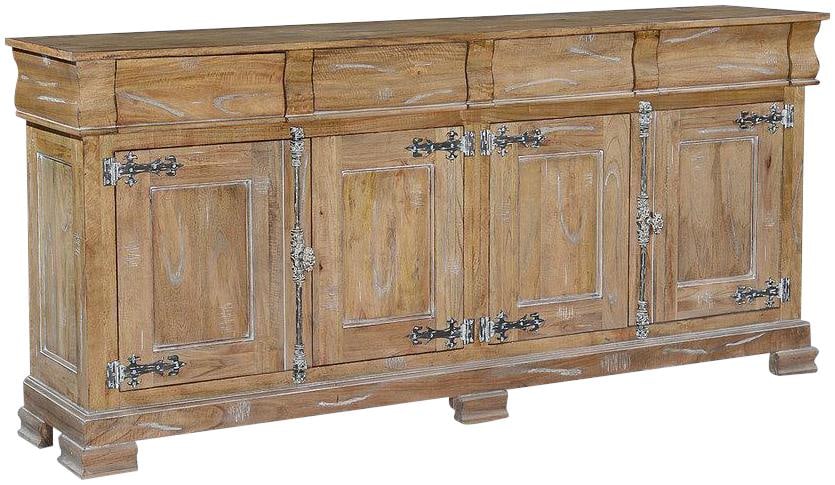 Rustic Pecan Louis Philippe Sideboard with French Cremone Hardware (1 of 6)