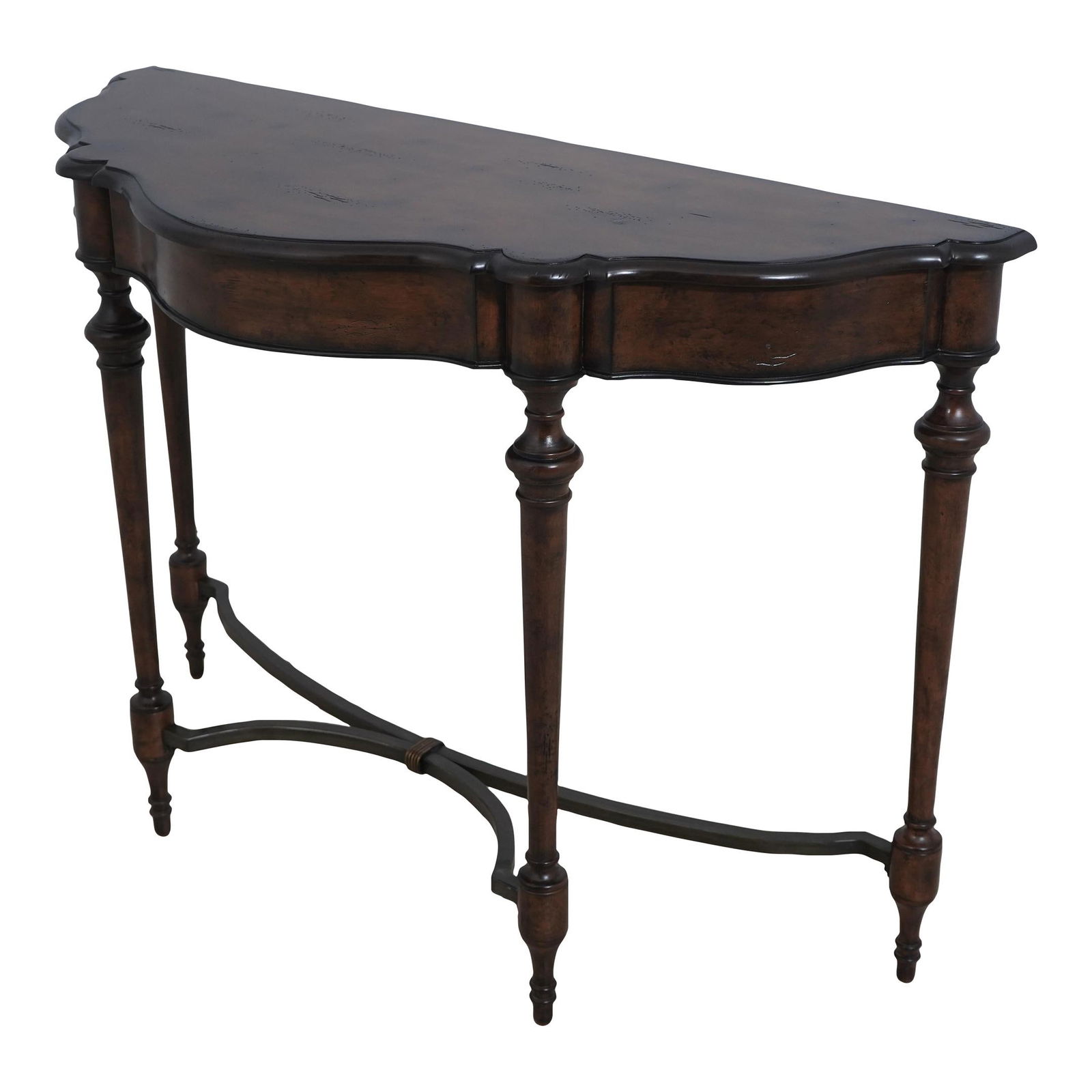Uttermost Continental Style Distressed Wood Console Table 48 x 19.5 x 33.5 (1 of 10)