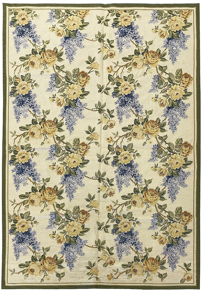 5.9 x 8.8 Hand-Knotted Traditional Area Rug Luxury Design (1 of 11)