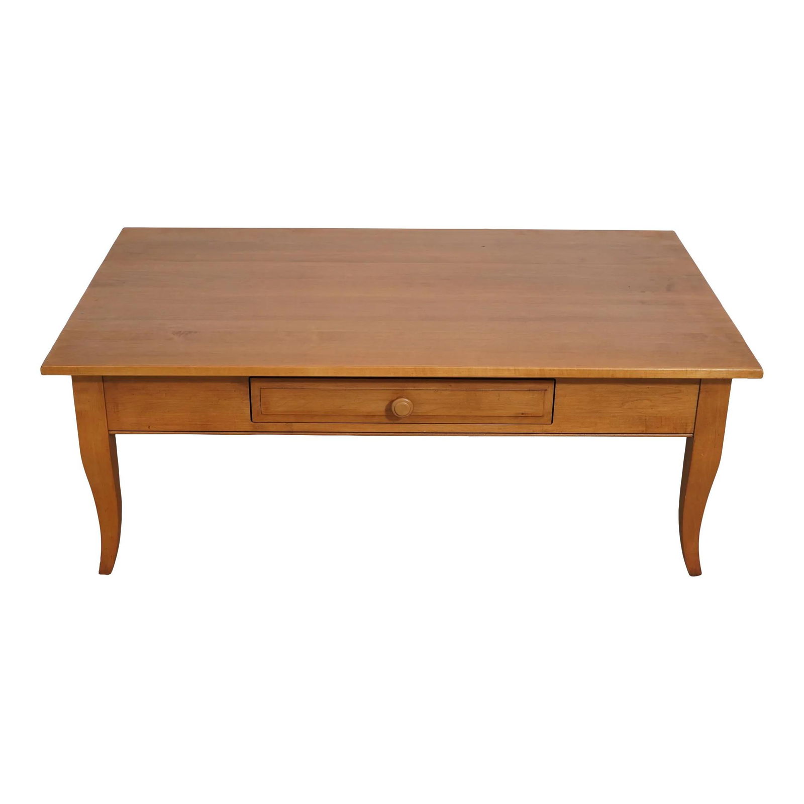 Ethan Allen Country Colors Solid Maple Coffee Table 46x28 Brown (1 of 10)