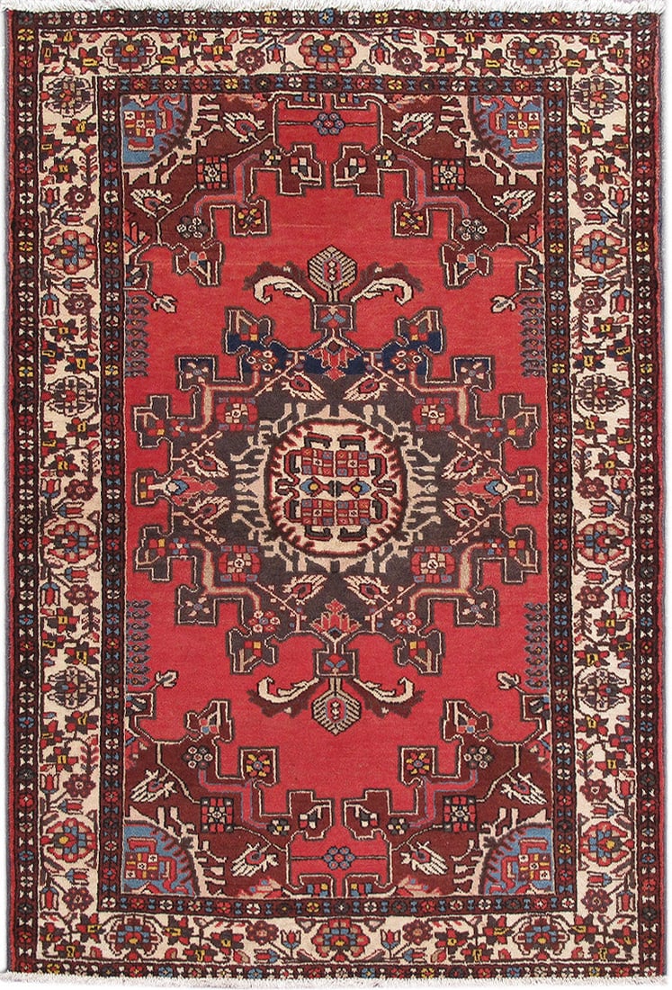 Persian Afshar Tribal Rug 5.1 x 8.5 Hand-Knotted Wool Area Rug (1 of 6)